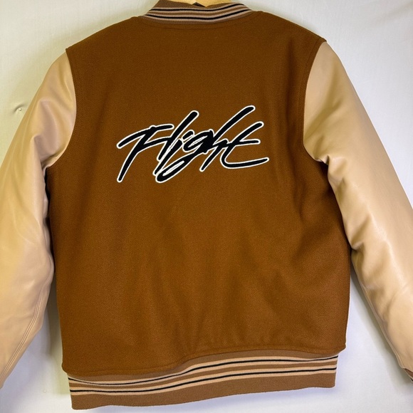 Jordan Bomber Jacket in Brown and Tan - Picture 4 of 8
